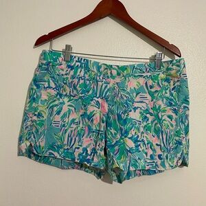 Lilly Pulitzer Ocean View Blue Ibiza Cabana Cocktail Shorts